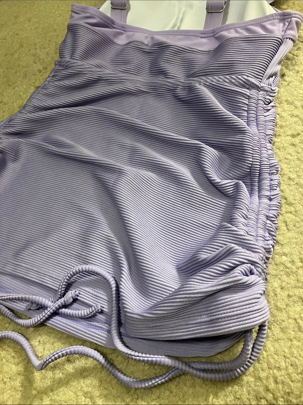 Lilac Ruched Tankini - Picture 6 of 7